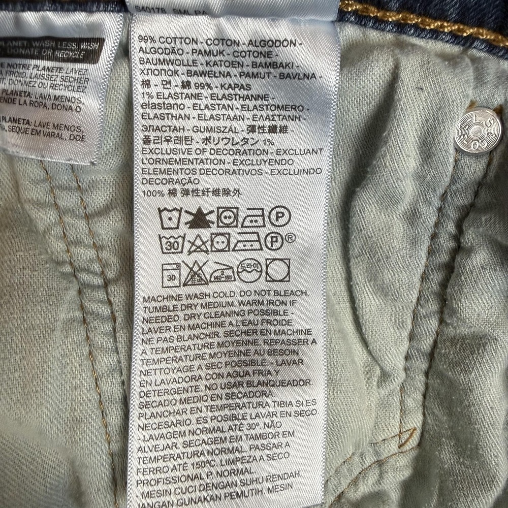 Levi's 502 Jeans Mens 42x32 Blue Medium Wash Regular Tapered Leg Stretch Denim - Picture 16 of 16